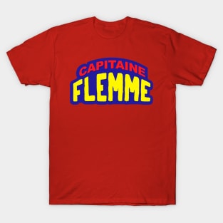 Capitaine flemme super héros T-Shirt